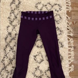 Plum colored leggings